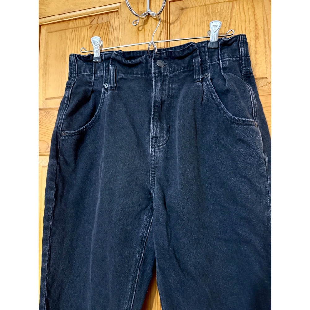 American Eagle Outfitters Mom Jeans Women's Size 4 Regular Black High Rise - Picture 2 of 8